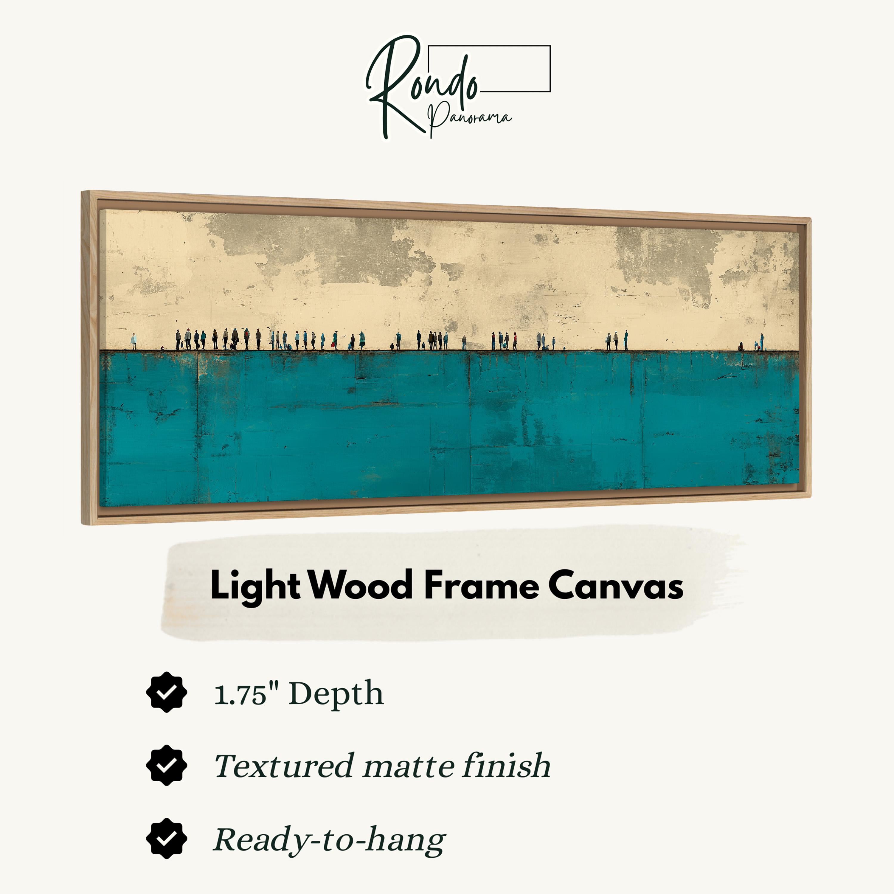 Light wood frame canvas
