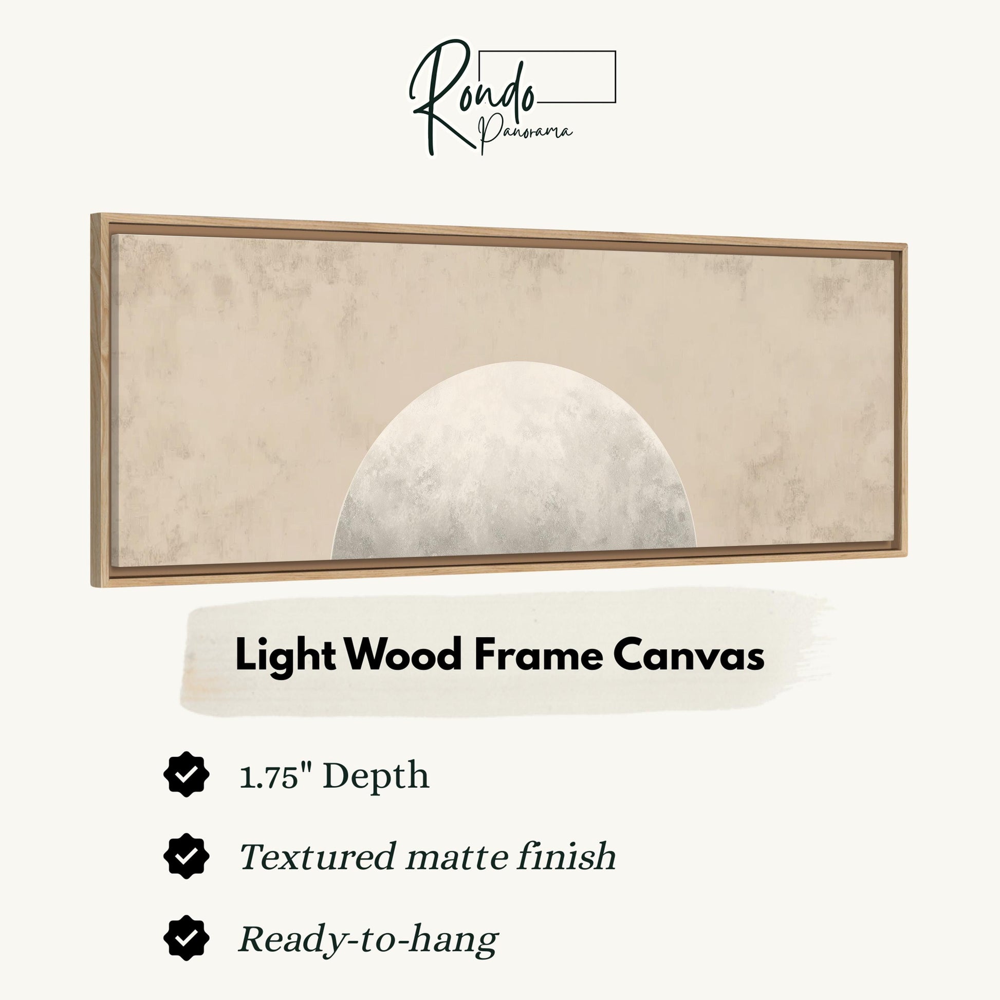 Light wood frame canvas