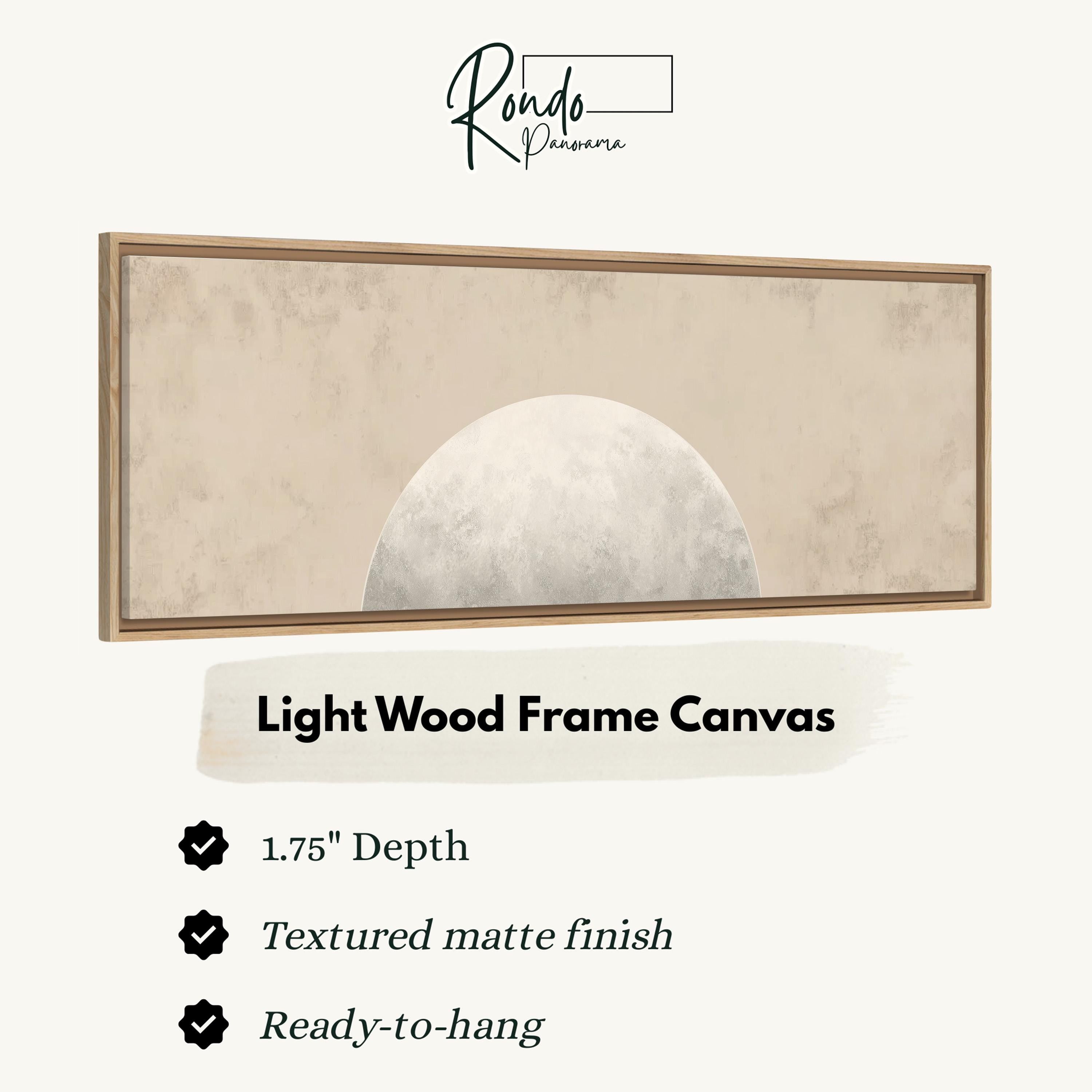 Light wood frame canvas