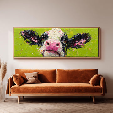 Colorful Cow - Abstract Farm Animal Art
