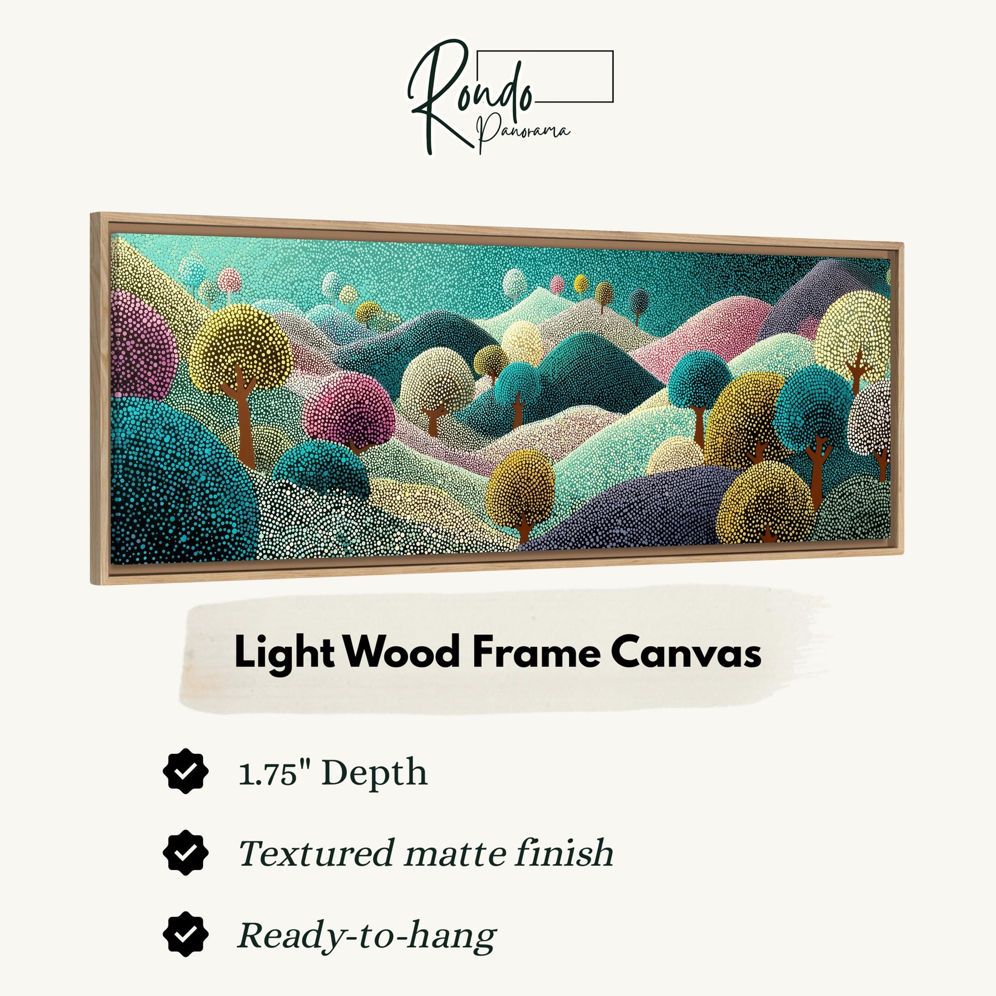 Light wood frame canvas