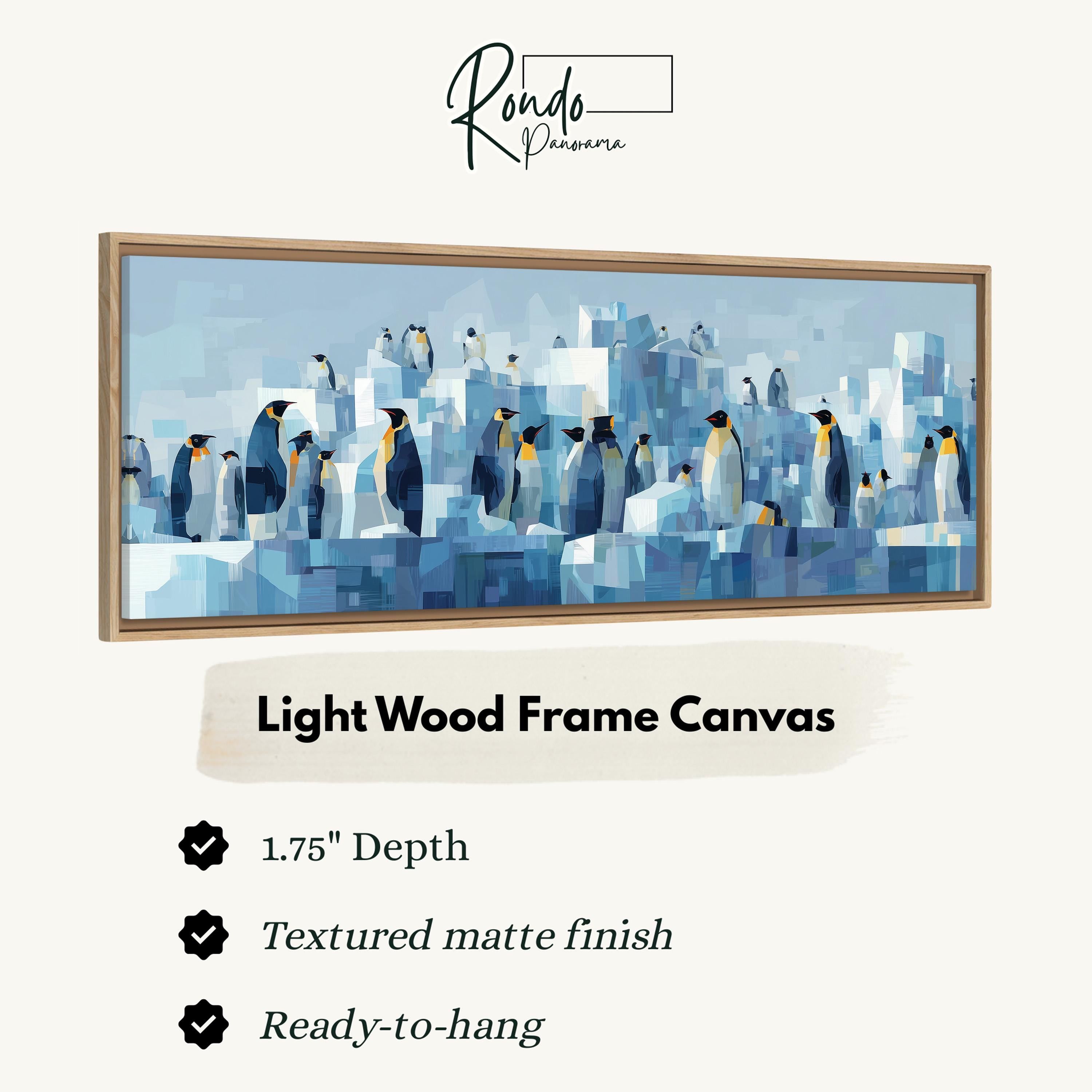 Light wood frame canvas