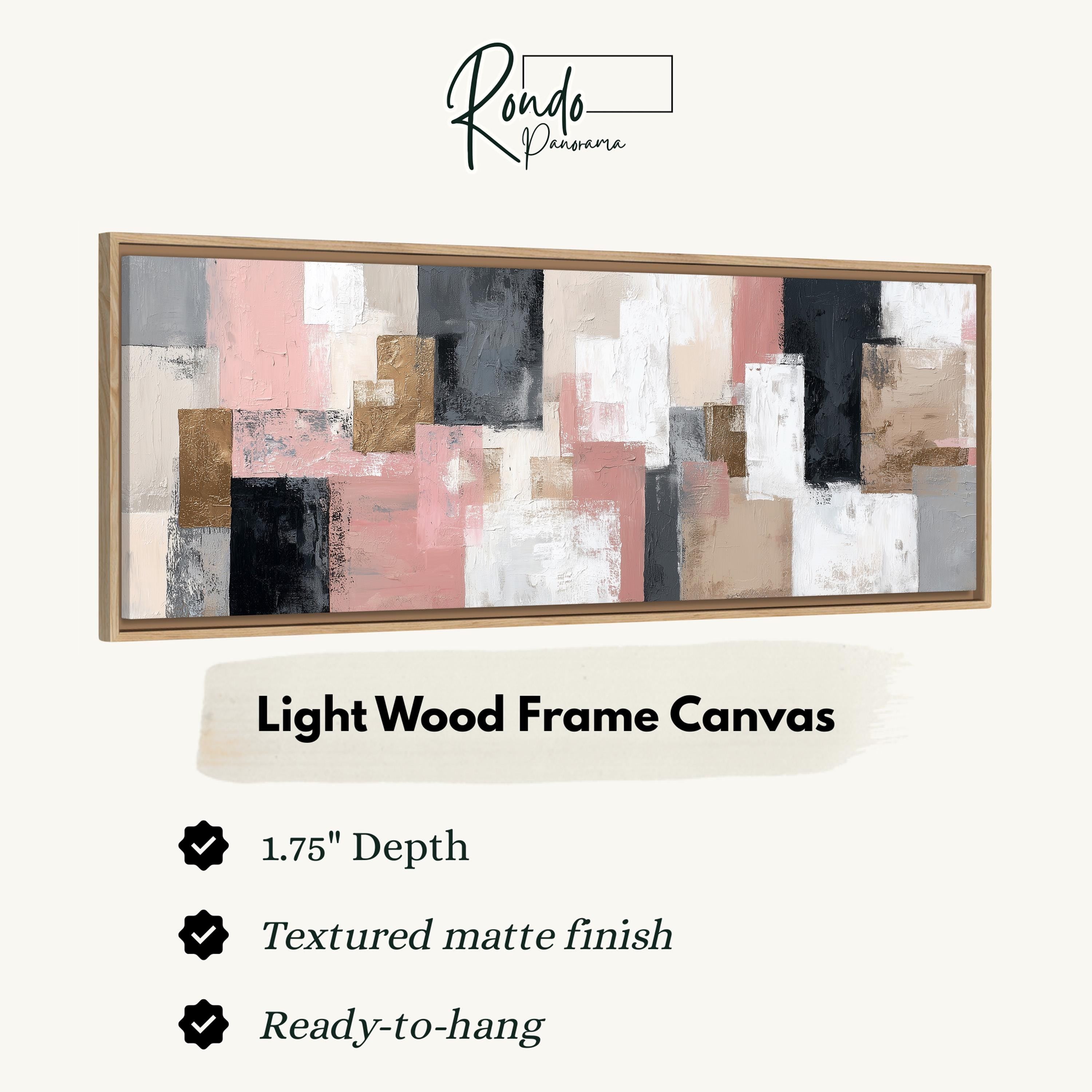 Light wood frame canvas