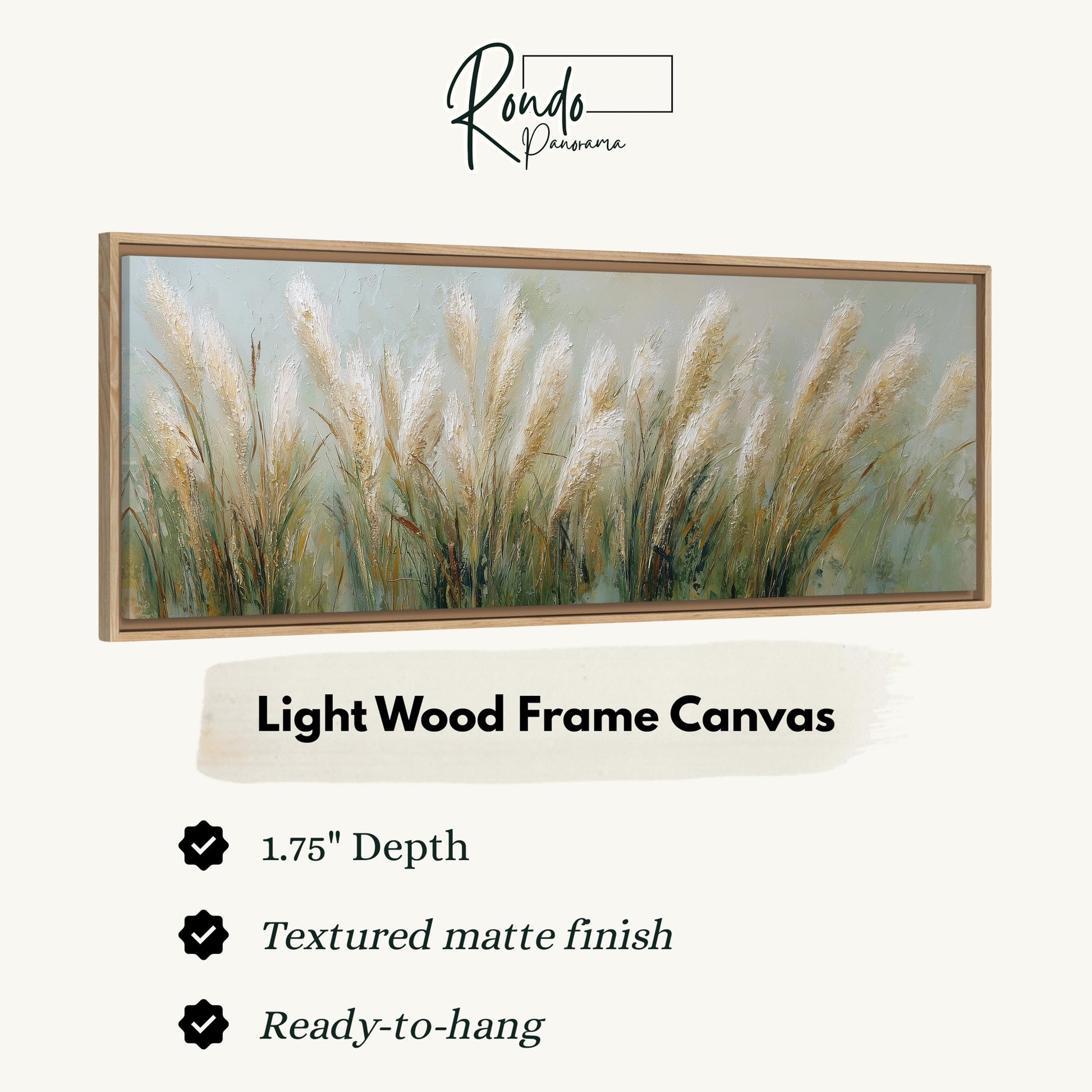 Light wood frame canvas