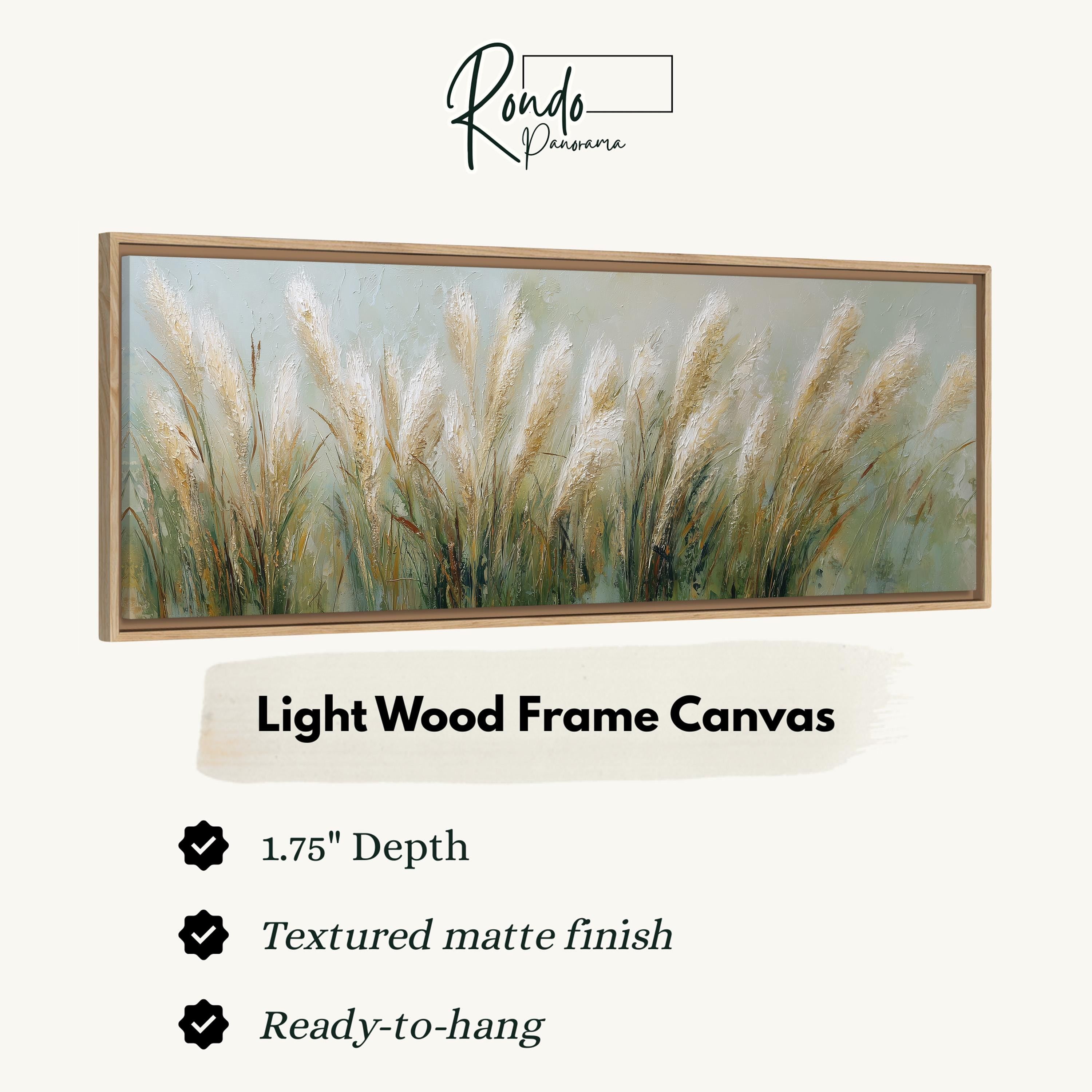 Light wood frame canvas