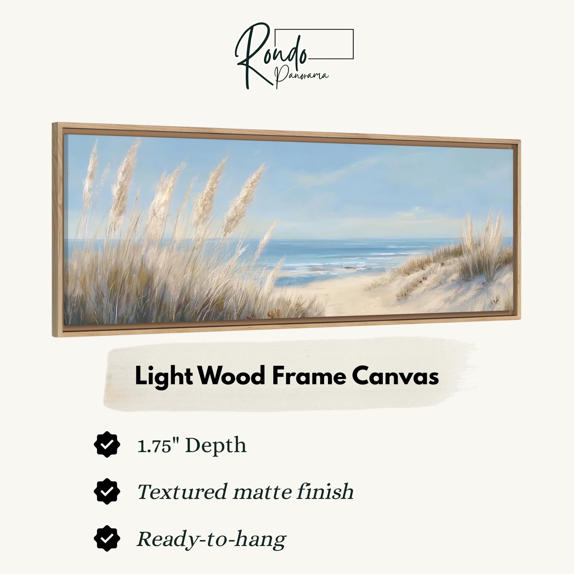 Light wood frame canvas