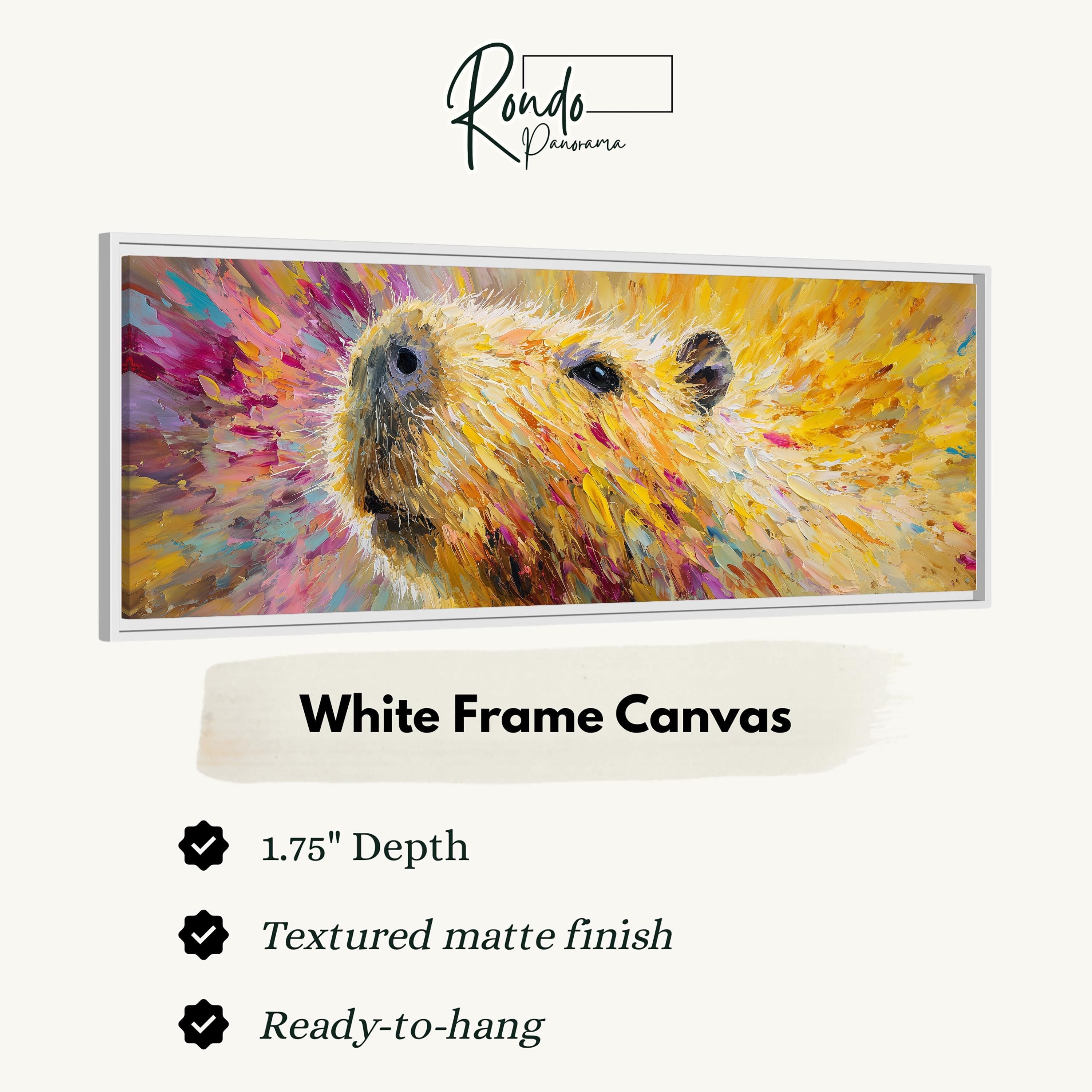 Colorful Capybara - Abstract Animal Art