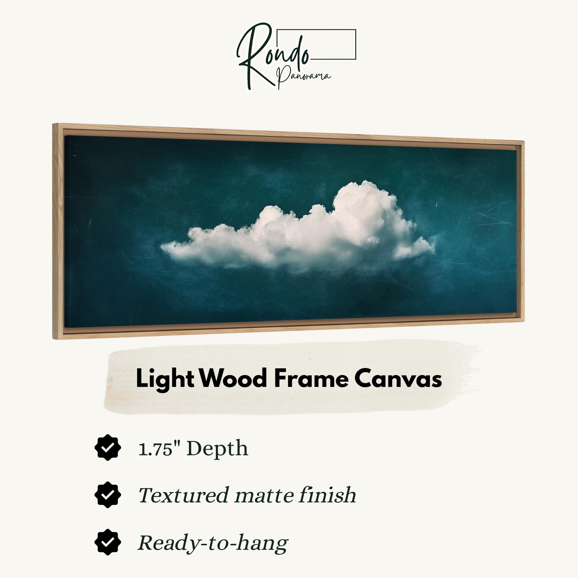 Light wood frame canvas