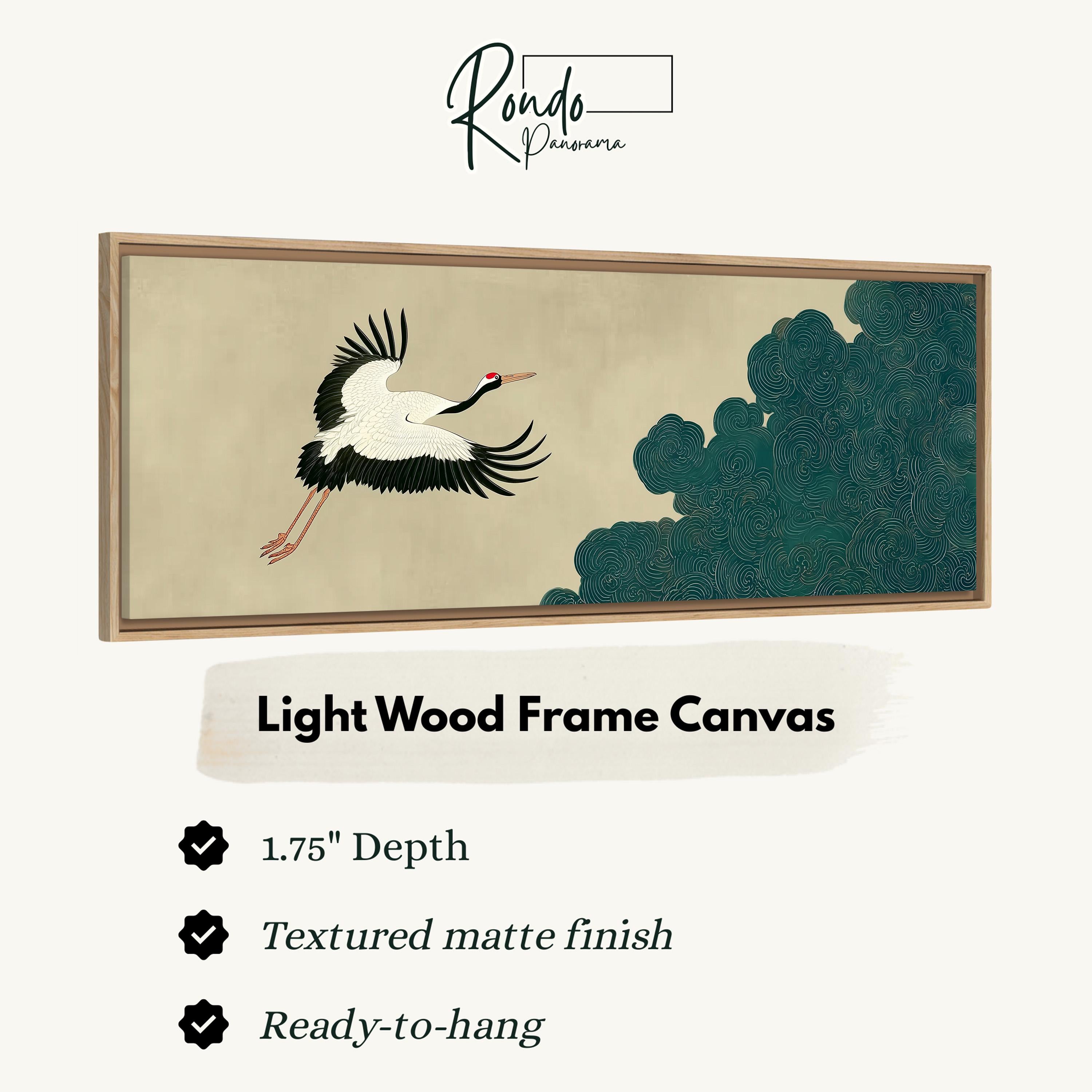 Light wood frame canvas