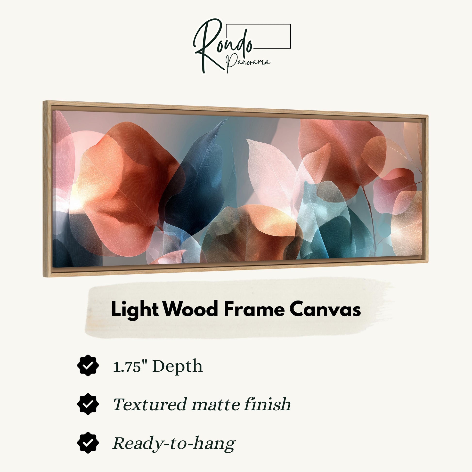 Light wood frame canvas