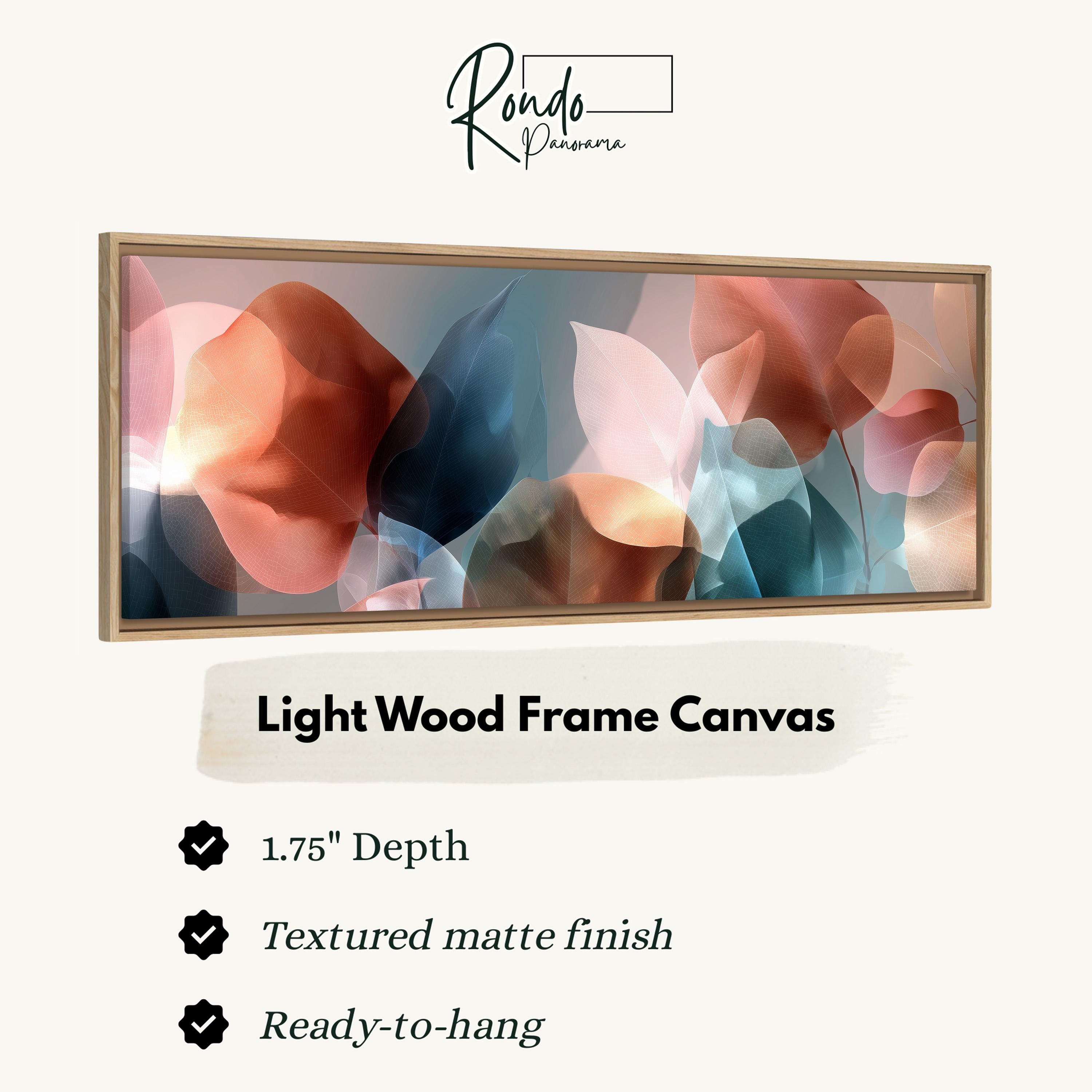 Light wood frame canvas