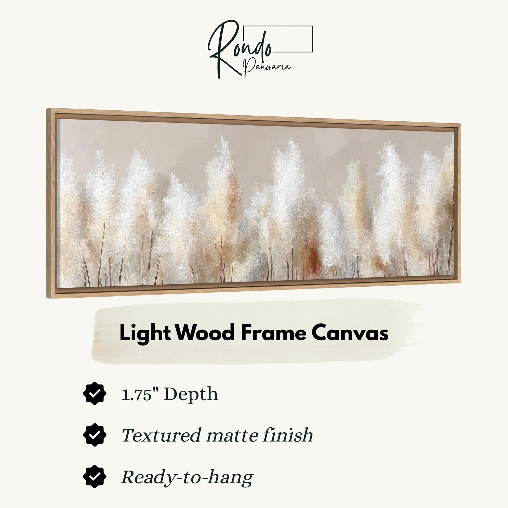 Light wood frame canvas
