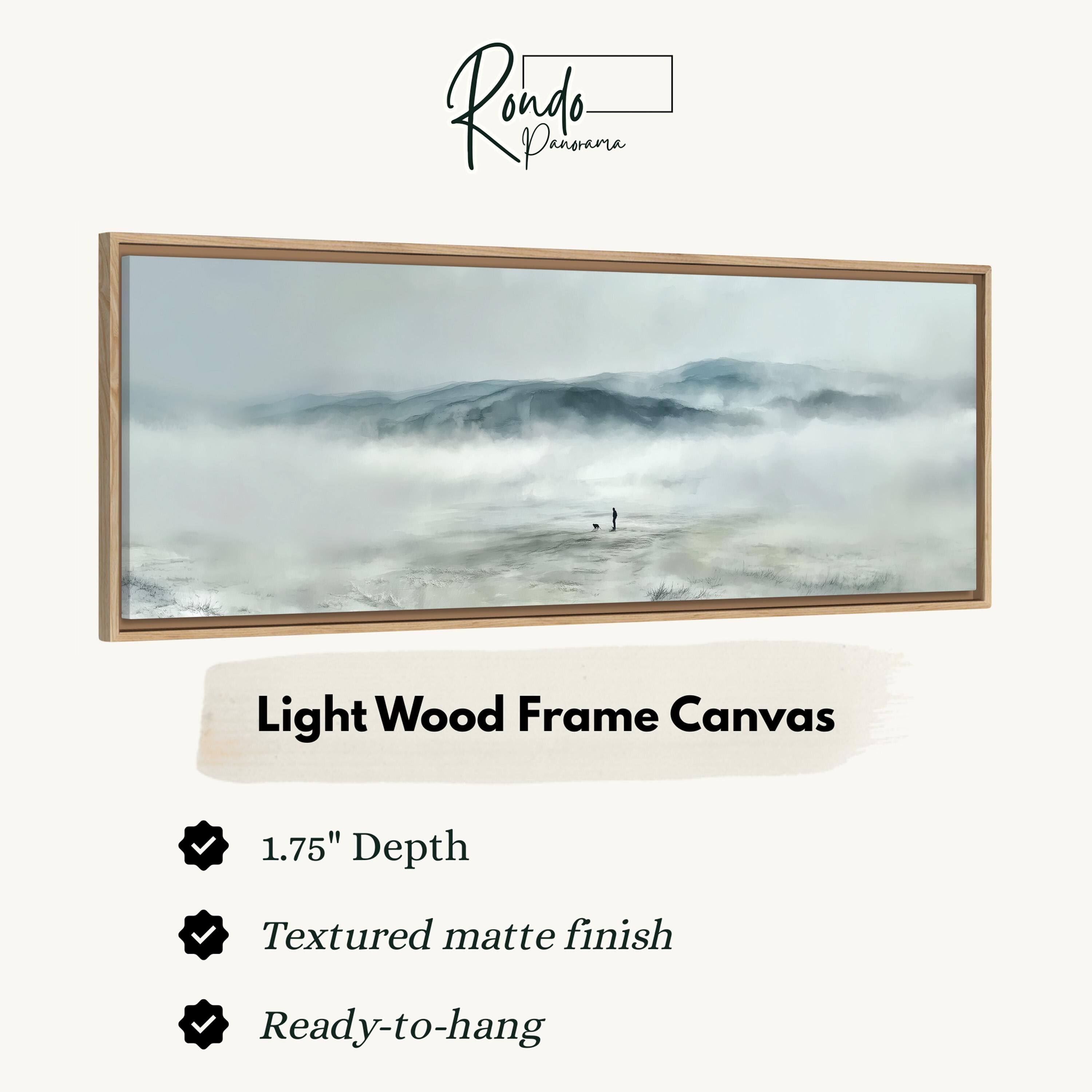Light wood frame canvas