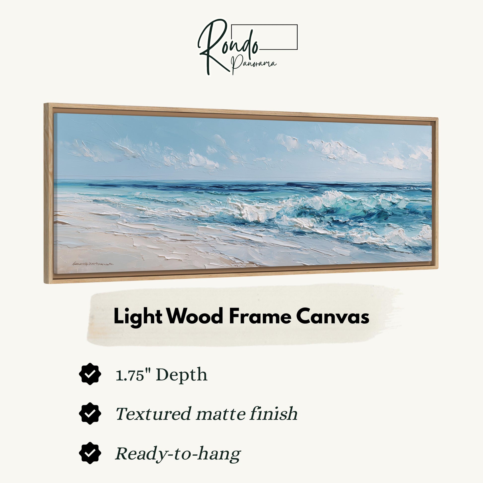 Light wood frame canvas