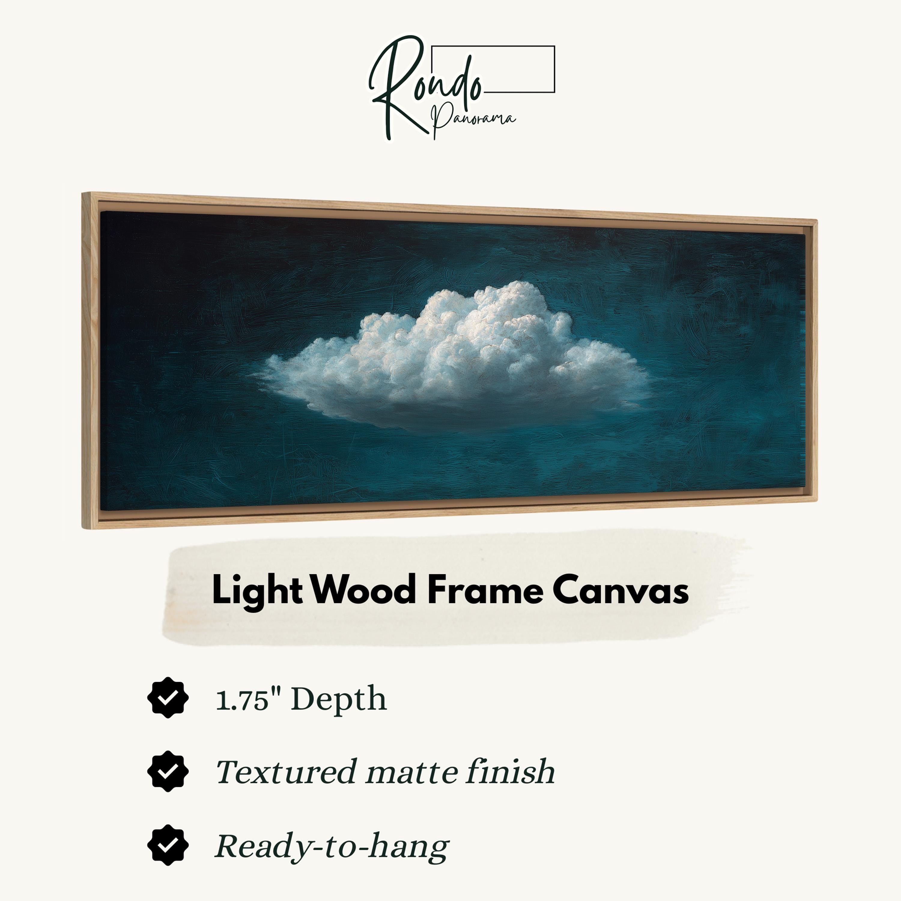 Light wood frame canvas