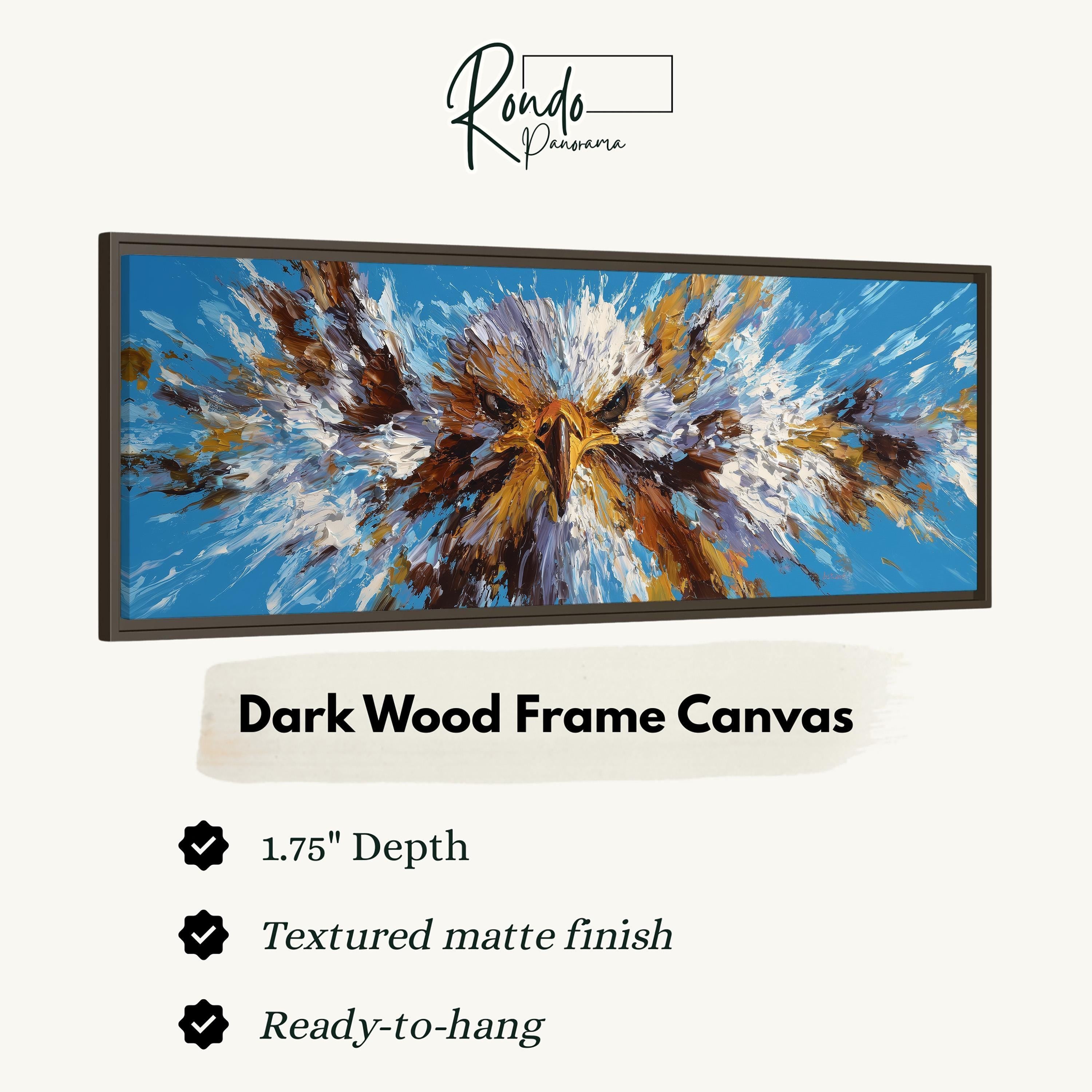 Majestic Eagle - Wide Panoramic Canvas Art
