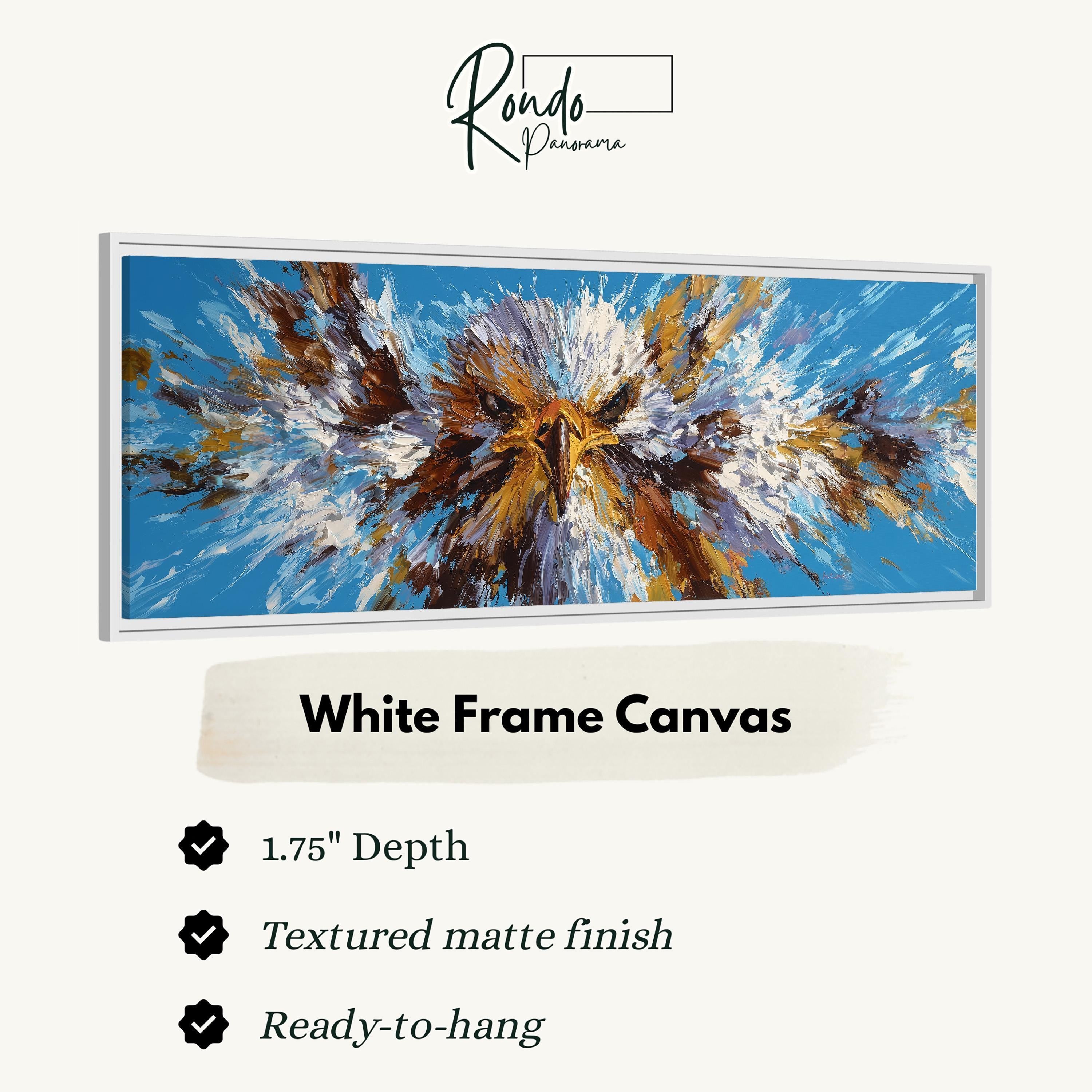 Majestic Eagle - Wide Panoramic Canvas Art