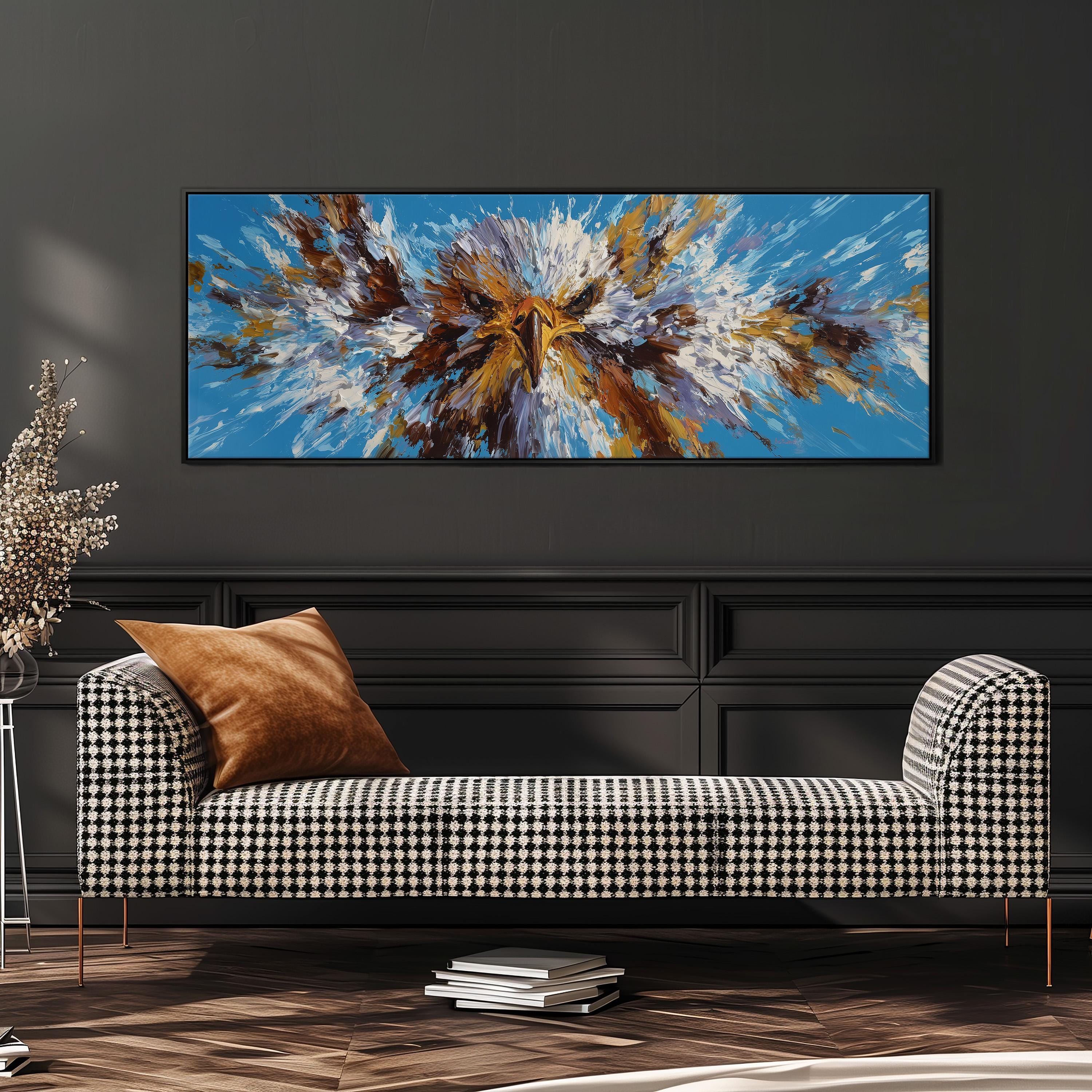 Majestic Eagle - Wide Panoramic Canvas Art